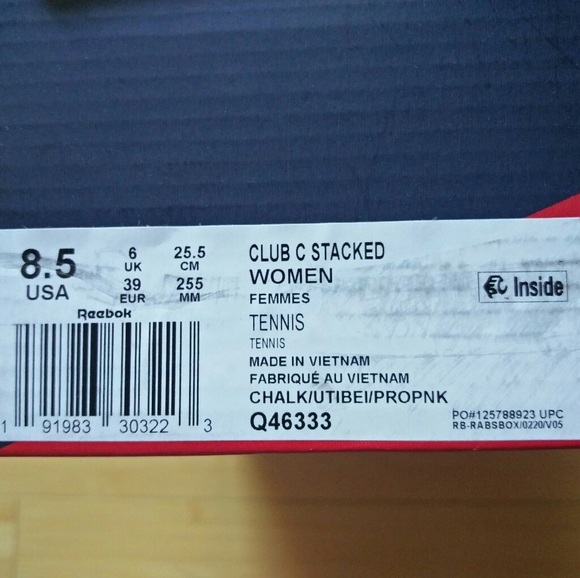 -NEW- Reebok Club C Stacked Sneakers - Picture 16 of 16